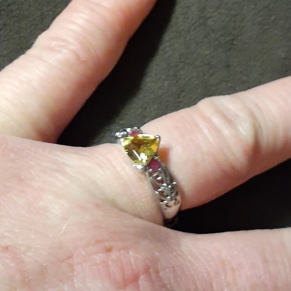 Marialite/Ruby Openwork Ring - image 3